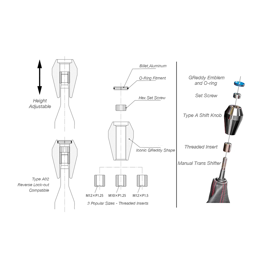 Evasive Motorsports: GReddy Type A Shift Knob (Low Type A02