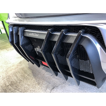 Liberal WRX Addiction Rear Bumper Blade / Vertical Fin Set (FRP) - Subaru WRX / STI VA 15-21