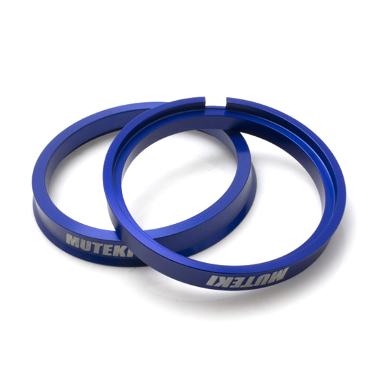 Evasive Motorsports Muteki Hub Centric Ring Set (Pair / Blue) 73.1mm
