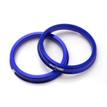 Muteki Hub Centric Ring Set (Pair / Blue) -  73mm / 57.1mm