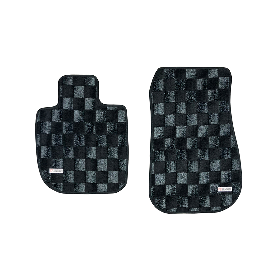 Evasive Motorsports: Phase 2 Motortrend Checkered Race Floor Mats (Dark  Grey / Front + Trunk) - Nissan 300ZX 90-96