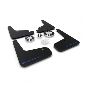 Rally Armor Urethane Mud Flaps - Tesla Model Y 2020+ (Black/Blue Logo)
