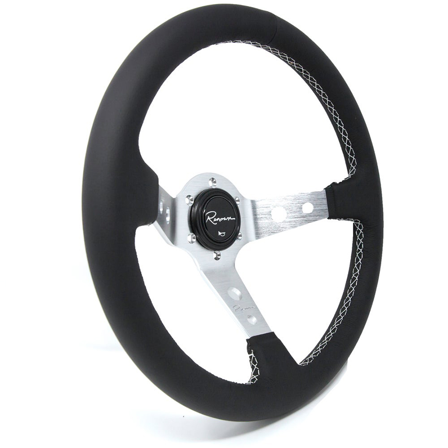 Evasive Motorsports: Renown 100 Silver Steering Wheel - 350mm