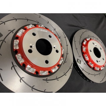 Rolloface 2 Piece R-Type Aeroflow Rotors (Front 350x33mm) - Honda Civic Type R FK8 17-21