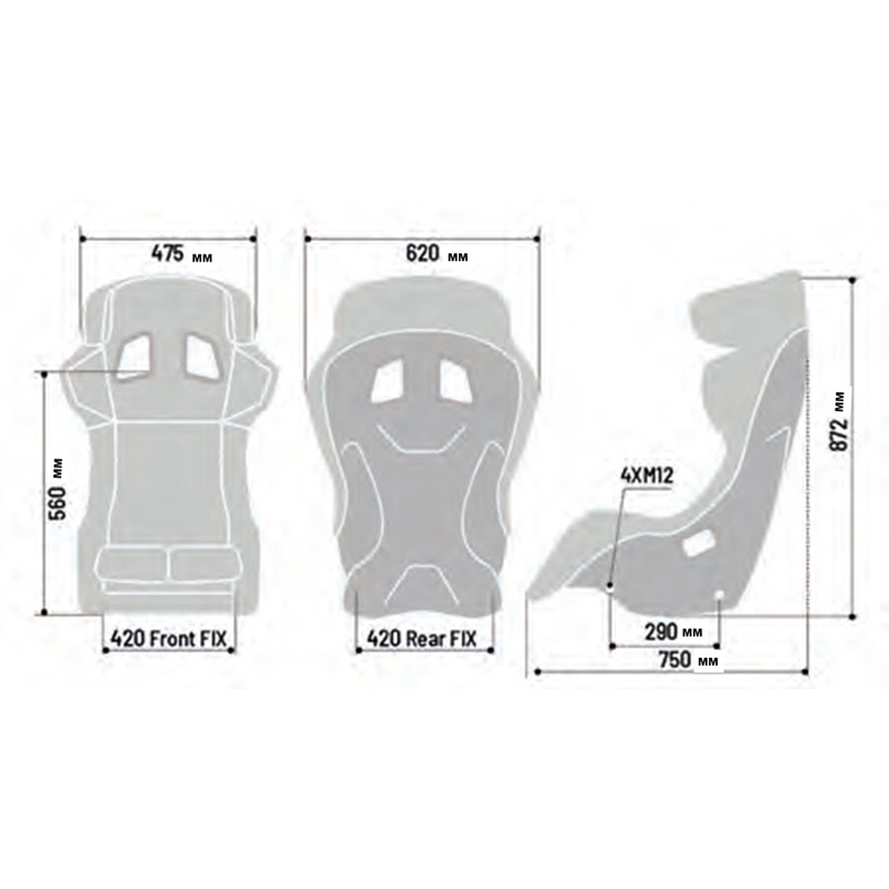 Evasive Motorsports: Sparco ADV XT Carbon Fiber Seat - Black