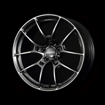 Volk Racing G025 Wheel (Face-1) - 18x7.5 / Offset +48 / 5x100 (Shining Black Metal / Rim Edge DC)