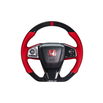 Buddy Club Sport Steering Wheel (Time Attack Edition  Carbon) - Honda Civic 16-21 / Civic Type R FK8 17-21