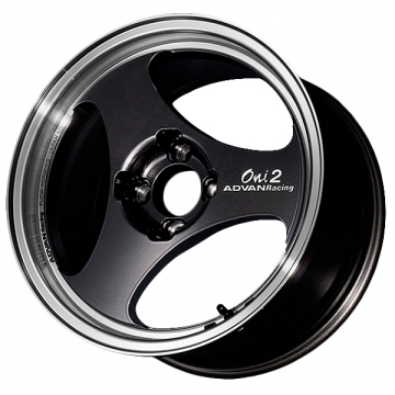 Advan Oni2 Wheel - 14x5.0 / Offset +44 / 4x100 (Machining & Black Gunmetallic)