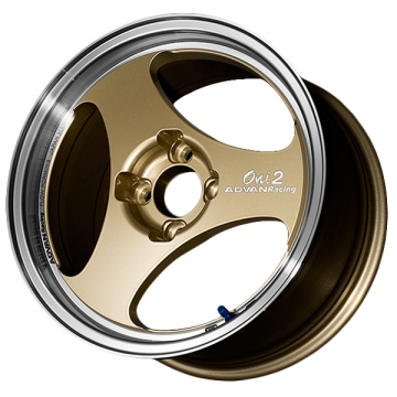 Advan Oni2 Wheel - 14x5.0 / Offset +44 / 4x100 (Machining & Champagne Gold)
