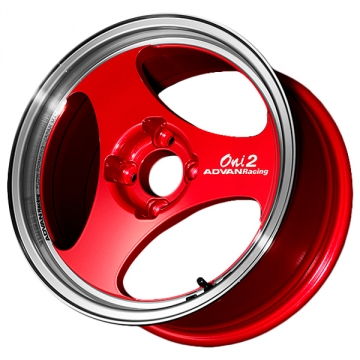 Advan Oni2 Wheel - 15x5.0 / Offset +45 / 4x100 (Machining & Racing Candy Red)