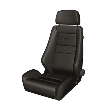 Recaro Classic LX Seat - Black Leather Bolster / Black Leather Insert