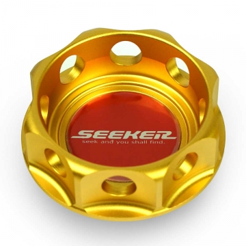Seeker Ultralight Oil Filler Cap (Gold) - Most Acura / Honda excluding Civic Type R FK8/FL5