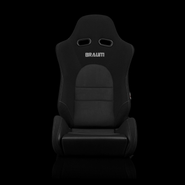 Braum Racing Advan Series Racing Seats (Pair) - Black Cloth / Alcantara Inserts