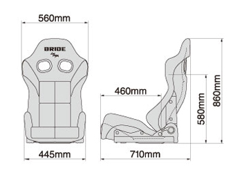 Evasive Motorsports: Bride GIAS III Reclining Seat - Red / Silver