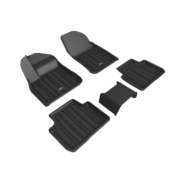 3D Mats Floor Mats (Elitect All-Weather Black / 5 Piece Set) - Porsche Cayenne (9Y0) 19-23 / Cayenne Coupe (9Y3) 21-23