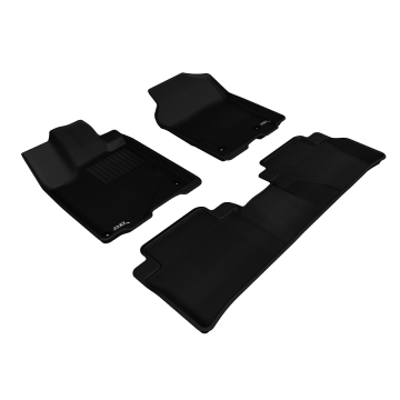 3D Mats Floor Mats (Kagu All-Weather Black / 3 Piece Set) - Acura RDX 13-18
