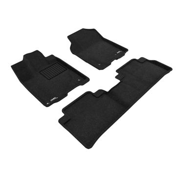 3D Mats Floor Mats (Elegant Carpet Black / 3 Piece Set) - Acura RDX 13-18