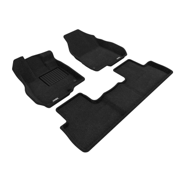3D Mats Floor Mats (Elegant Carpet Black / 3 Piece Set) - Acura RDX 19-22