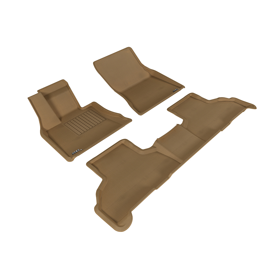 Evasive Motorsports 3D Floor Mats (Kagu AllWeather Tan / 3 Piece Set