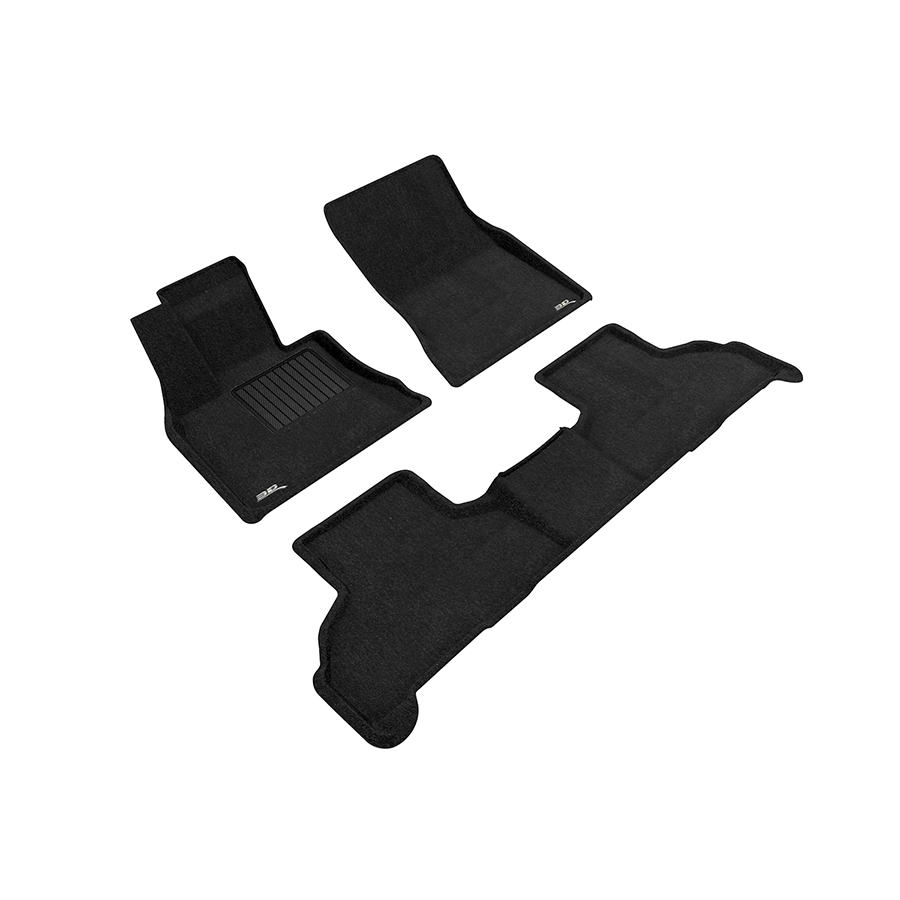 Evasive Motorsports 3D Mats Floor Mats (Elegant Carpet Black / 3 Piece
