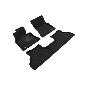 3D Mats Floor Mats (Elegant Carpet Black / 3 Piece Set) - BMW X6 08-14