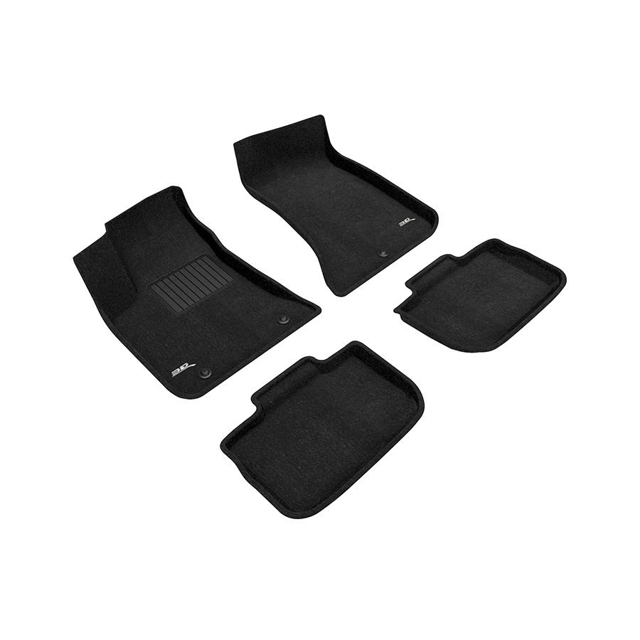 Evasive Motorsports 3D Mats Floor Mats (Elegant Carpet Black / 4 Piece