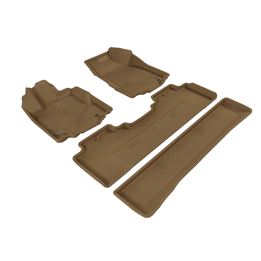 Evasive Motorsports 3D Floor Mats (Kagu AllWeather Tan / 4 Piece Set