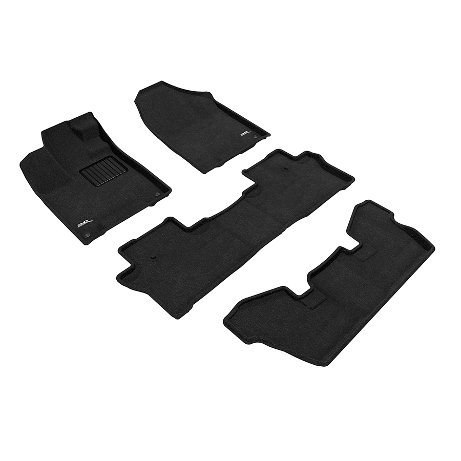 Evasive Motorsports 3D Mats Floor Mats (Elegant Carpet Black / 4 Piece