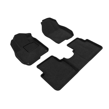 3D Mats Floor Mats (Elegant Carpet Black / 3 Piece Set) - Honda CR-V 17-22