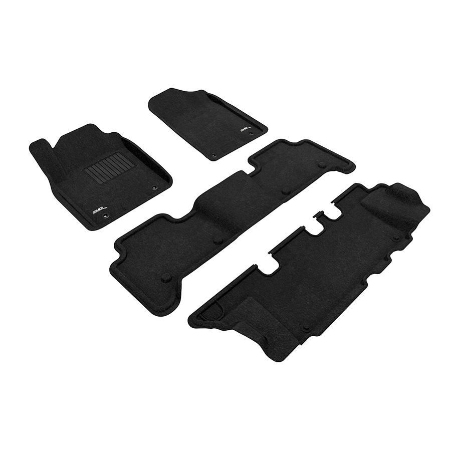 Evasive Motorsports 3D Mats Floor Mats (Elegant Carpet Black / 4 Piece