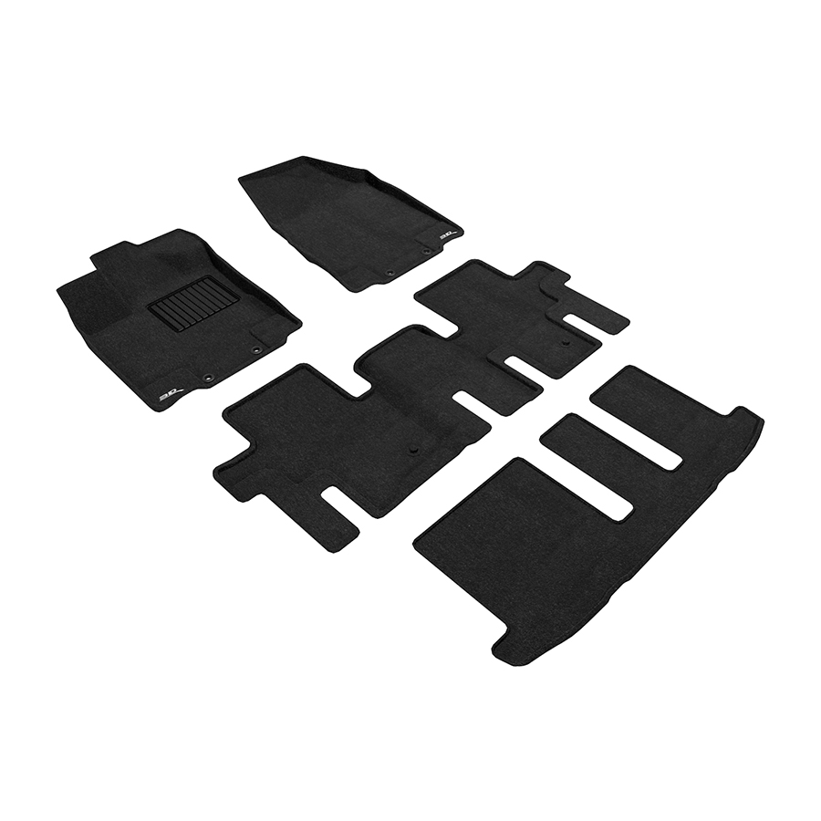 Evasive Motorsports 3D Mats Floor Mats (Elegant Carpet Black / 4 Piece
