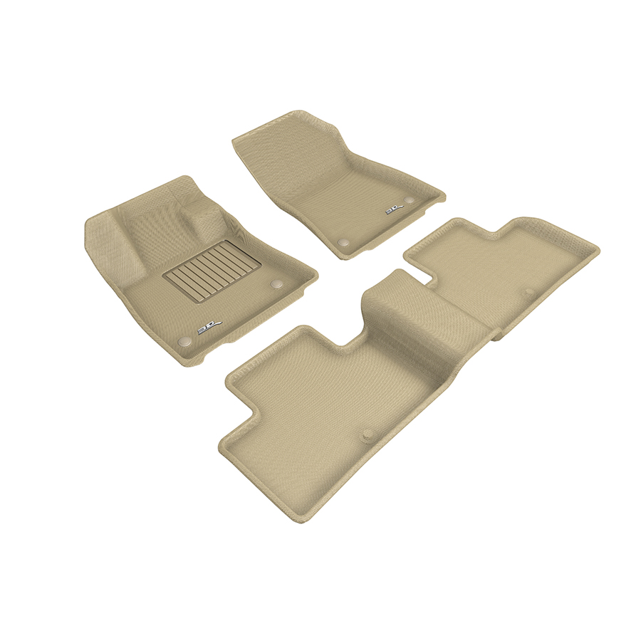 Evasive Motorsports 3D Mats Floor Mats (Kagu AllWeather Tan / 3 Piece