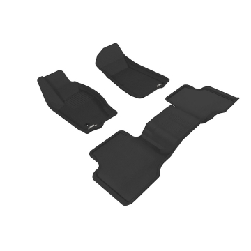 3D Mats Floor Mats (Kagu All-Weather Black / 3 Piece Set) - Jeep Grand Cherokee 05-10