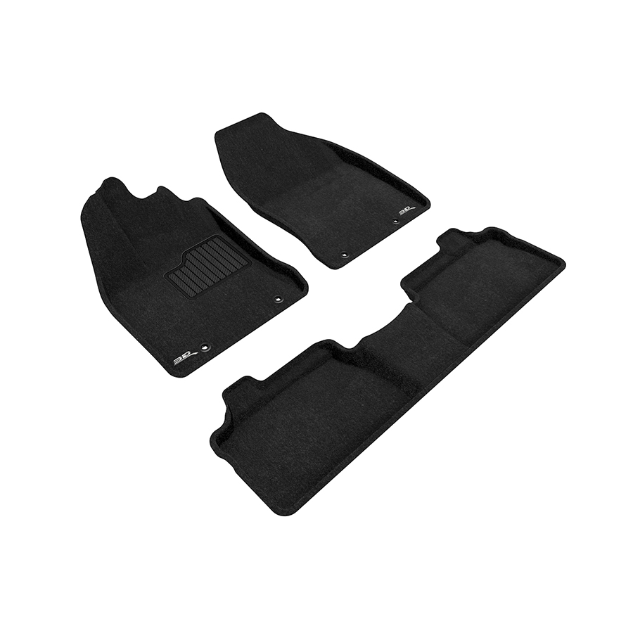 Evasive Motorsports 3D Mats Floor Mats (Elegant Carpet Black / 3 Piece