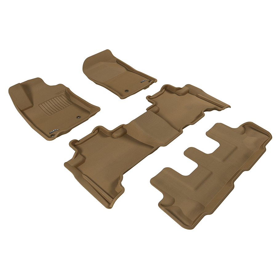 Evasive Motorsports 3D Floor Mats (Kagu AllWeather Tan / 4 Piece Set