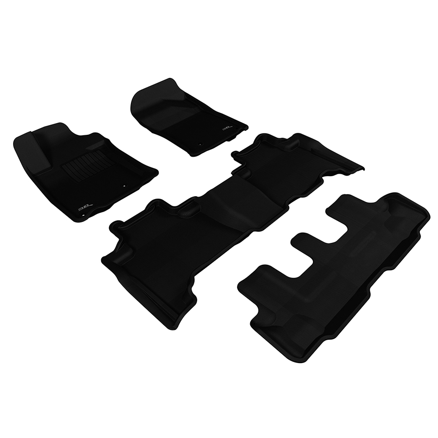 Evasive Motorsports 3D Mats Floor Mats (Kagu AllWeather Black / 4 Piece Set) Lexus GX460 1013