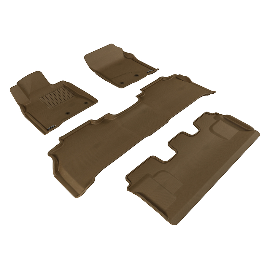 Evasive Motorsports 3D Floor Mats (Kagu AllWeather Tan / 4 Piece Set