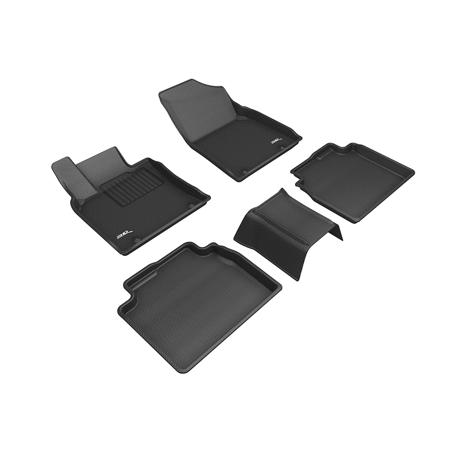 Evasive Motorsports 3D Floor Mats (Kagu AllWeather Black / 5 Piece
