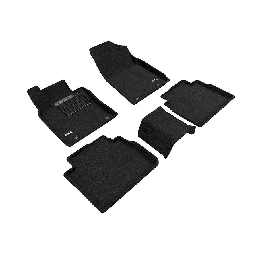 Evasive Motorsports 3D Mats Floor Mats (Elegant Carpet Black / 5 Piece