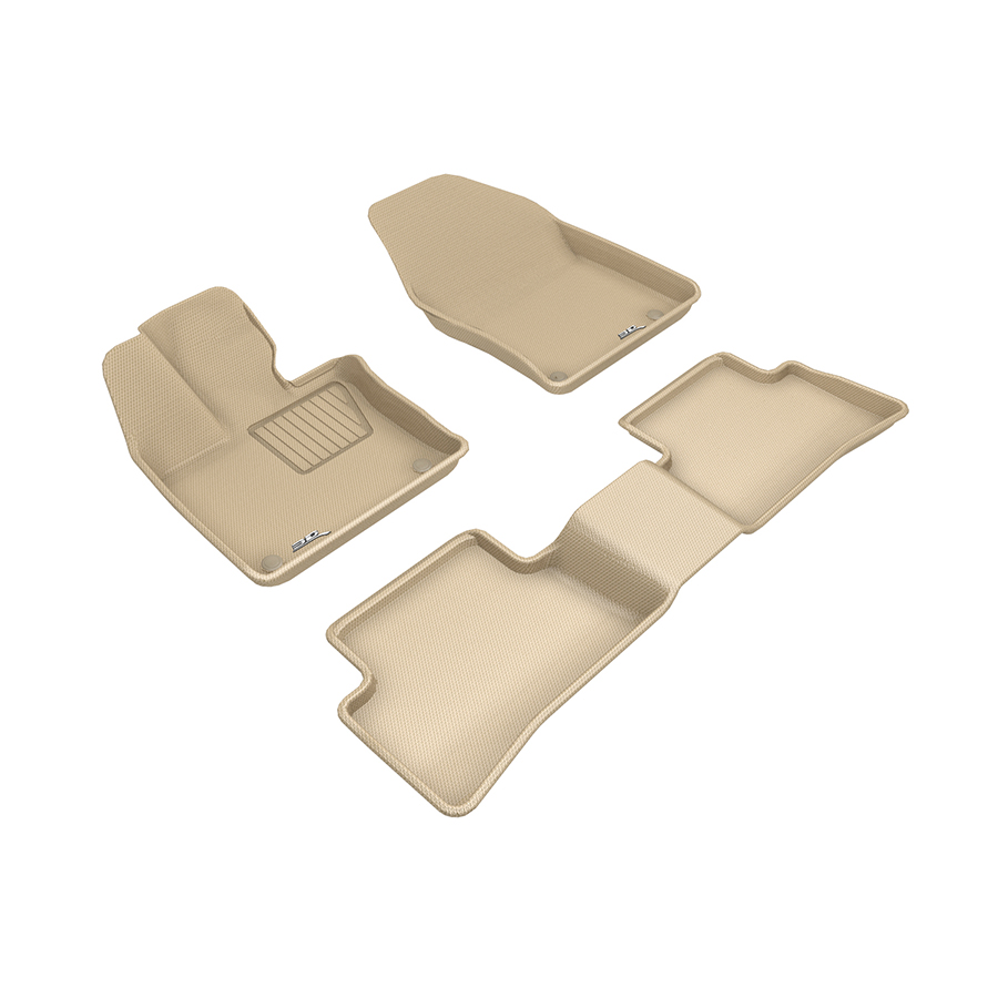 Evasive Motorsports 3D Mats Floor Mats (Kagu AllWeather Tan / 3 Piece