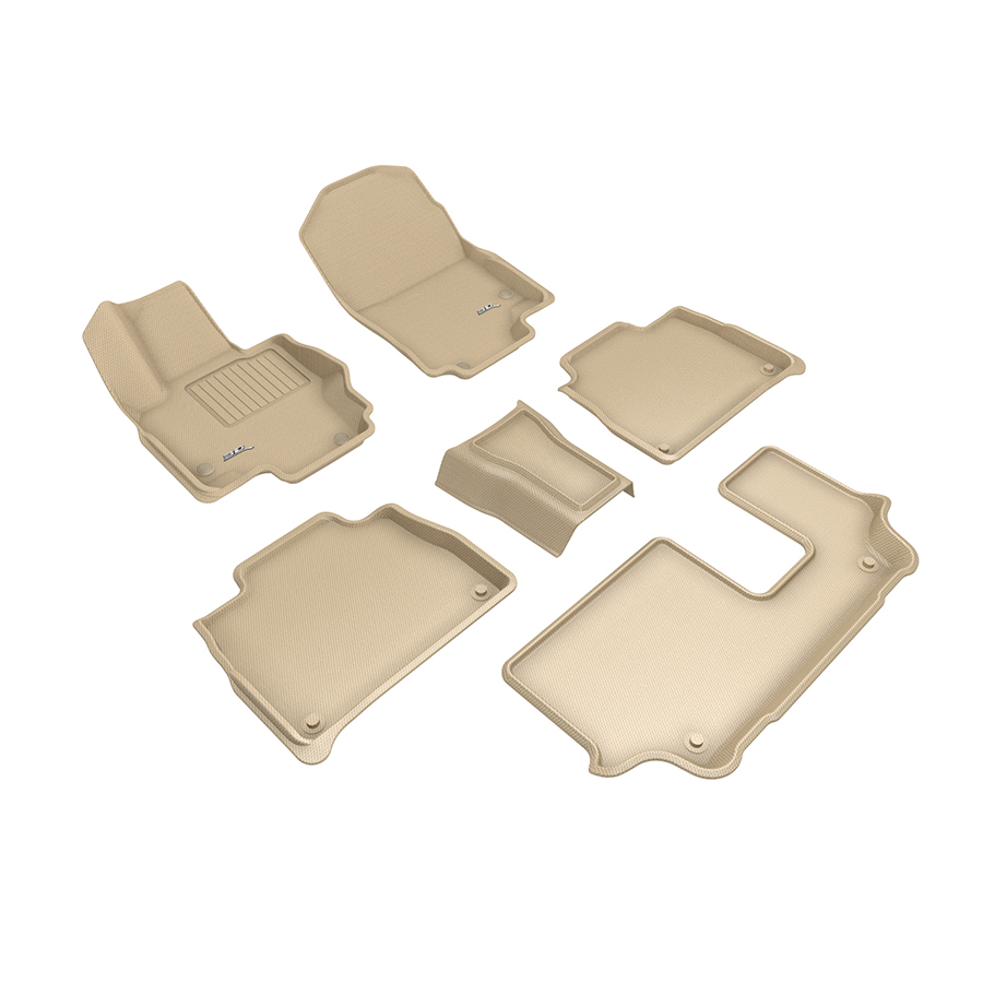 Evasive Motorsports 3D Mats Floor Mats (Kagu AllWeather Tan / 6 Piece