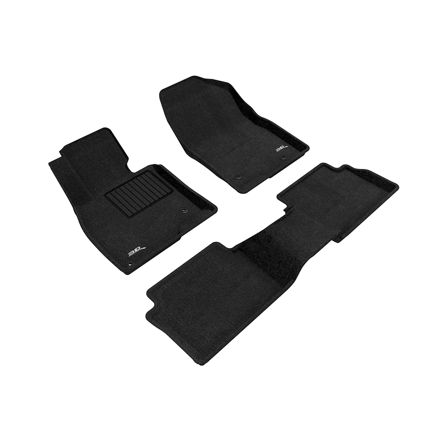 Evasive Motorsports 3D Mats Floor Mats (Elegant Carpet Black / 3 Piece