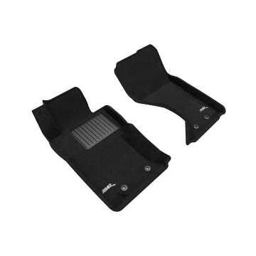 3D Mats Floor Mats (Elegant Carpet Black / 2 Piece Set) - Fiat 124 Spider 17-20