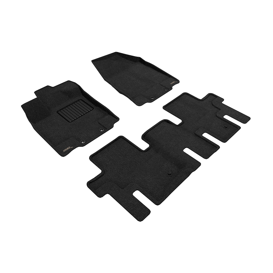 Evasive Motorsports 3D Mats Floor Mats (Elegant Carpet Black / 3 Piece