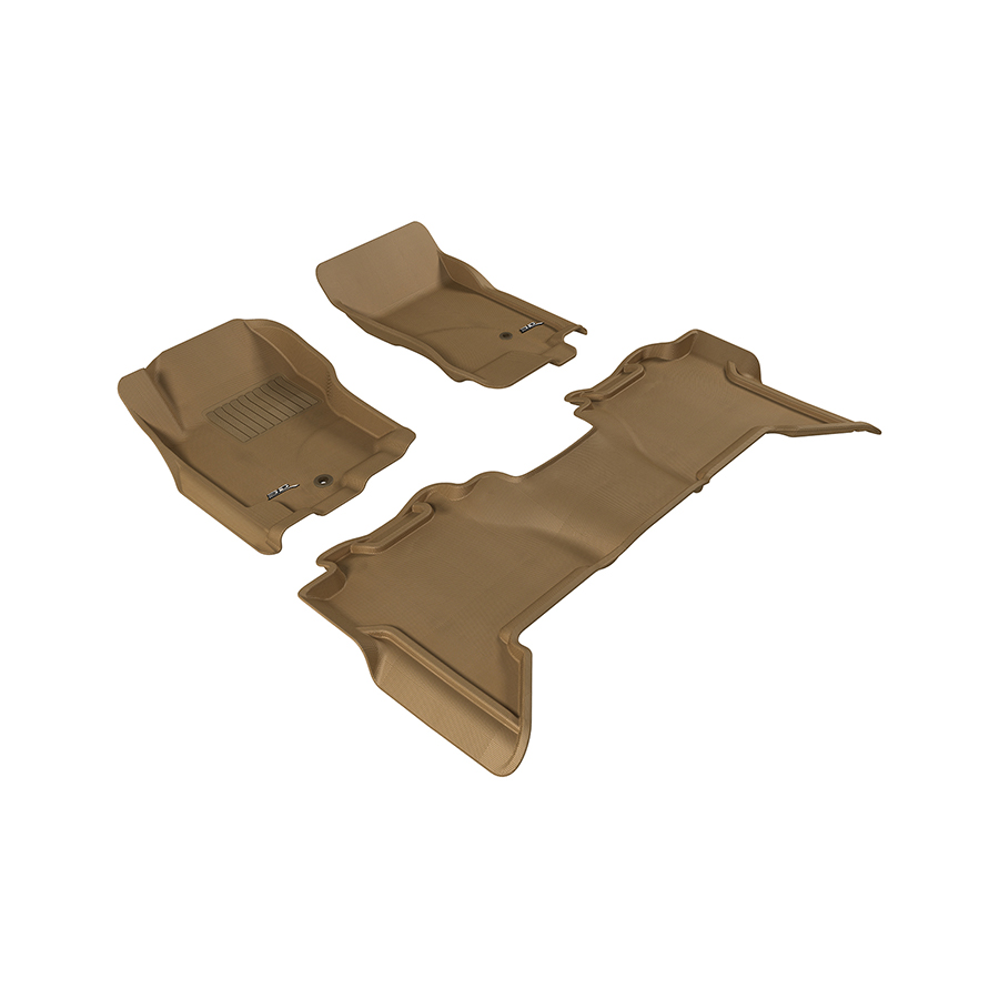 Evasive Motorsports 3D Floor Mats (Kagu AllWeather Tan / 3 Piece Set