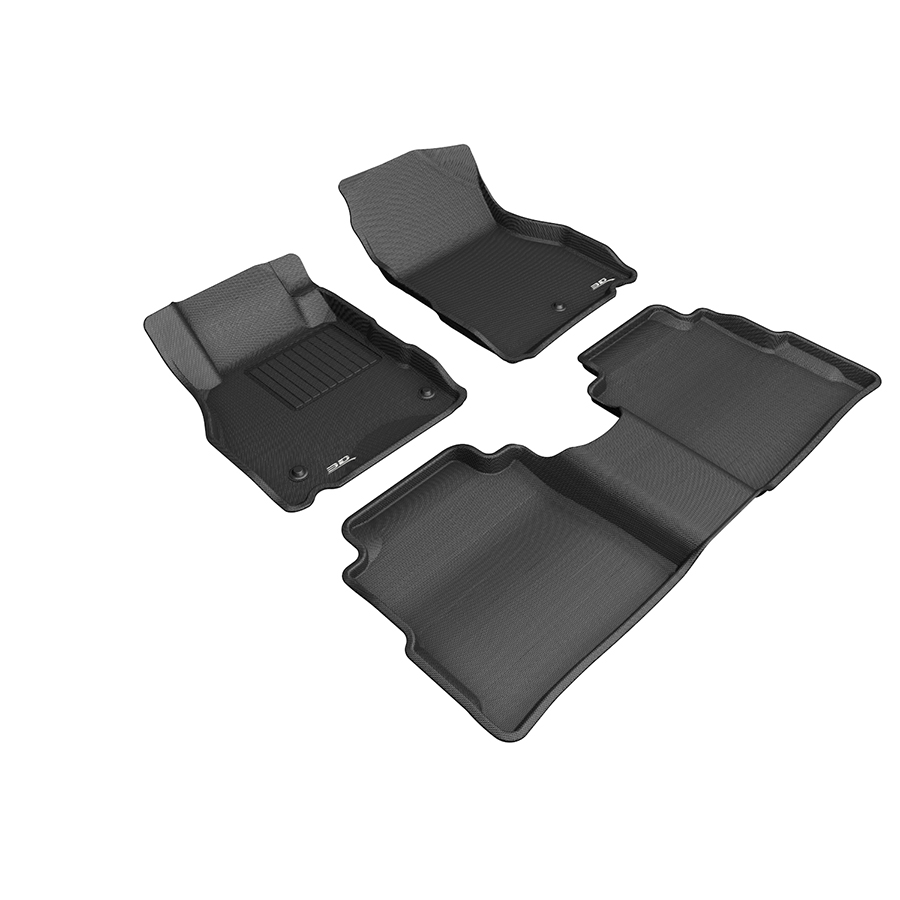 Evasive Motorsports 3D Floor Mats (Kagu AllWeather Black / 3 Piece