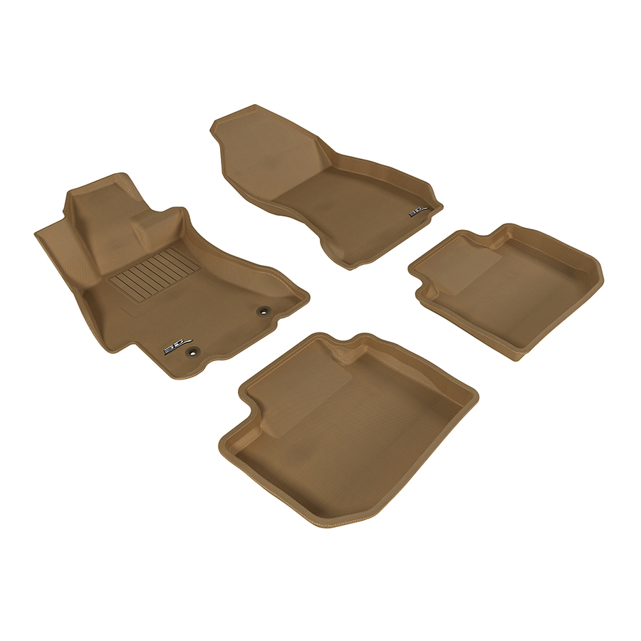 Evasive Motorsports 3D Mats Floor Mats (Kagu AllWeather Tan / 4 Piece