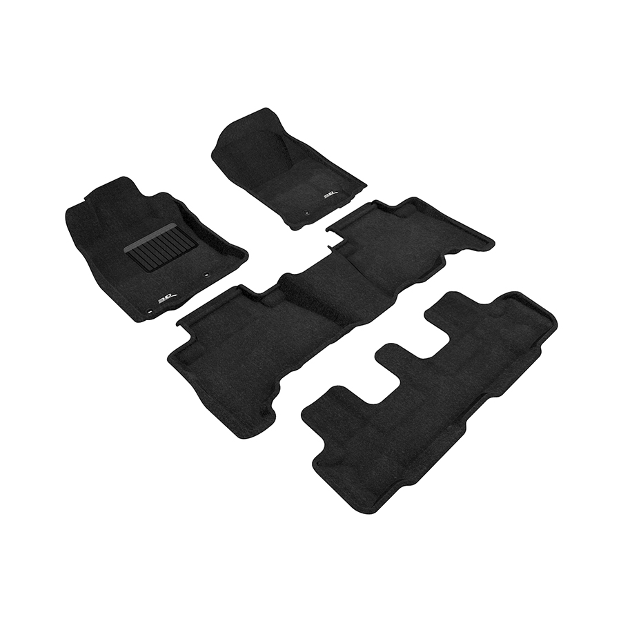 Evasive Motorsports 3D Mats Floor Mats (Elegant Carpet Black / 4 Piece