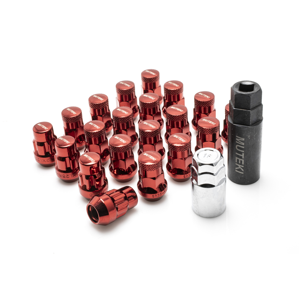 Muteki SR35 Closed End Lug Nut / Lock Set 12x1.25 Blue (20 Piece Kit) 35mm Tall main image 0