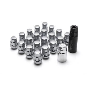 Muteki SR35 Lug Nut and Lock Set - Satin Silver (Close Ended) - 12x1.25